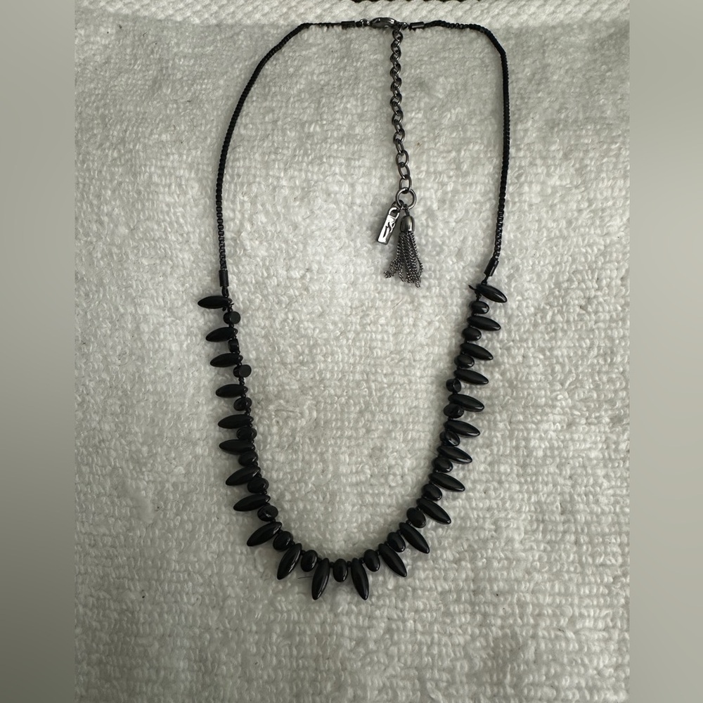 Simply Vera Vera Wang Elegant Black Beaded Necklace